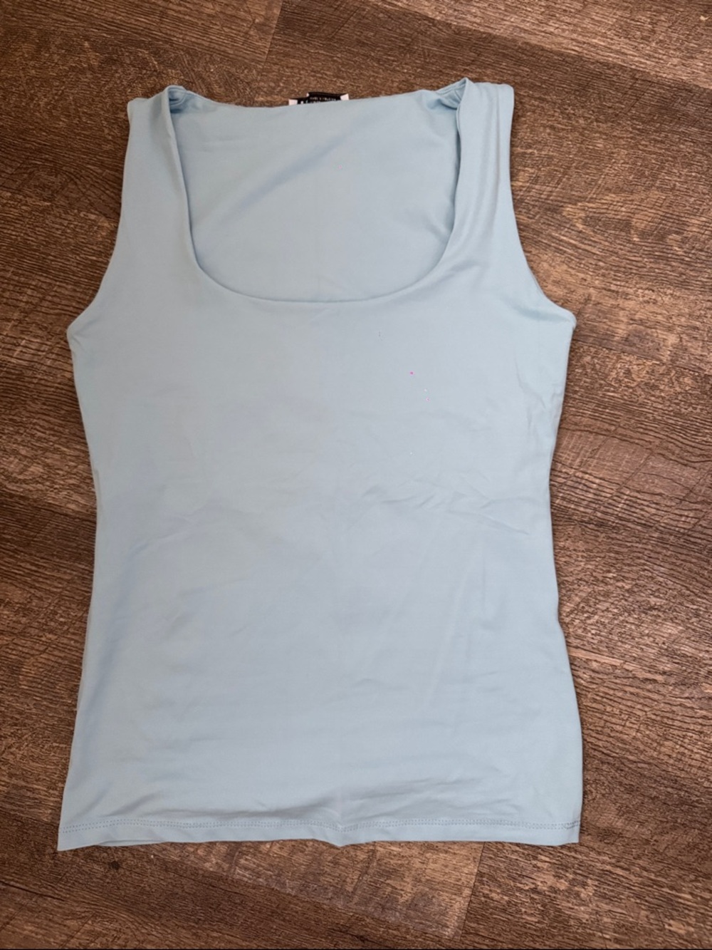 Zara Pale Blue Scoop Neck Tank Top